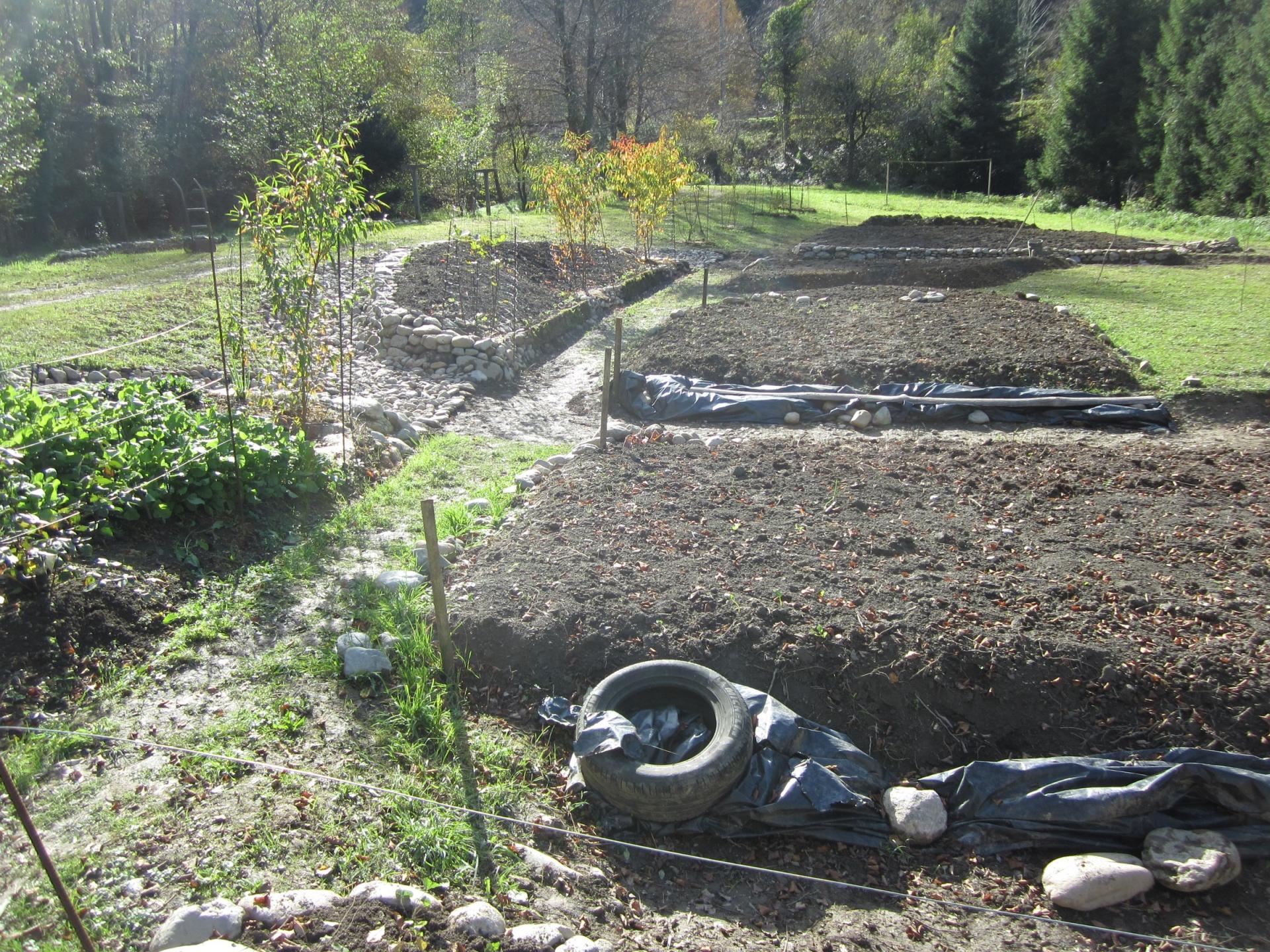 travaux jardin Pré Vert fin 2015